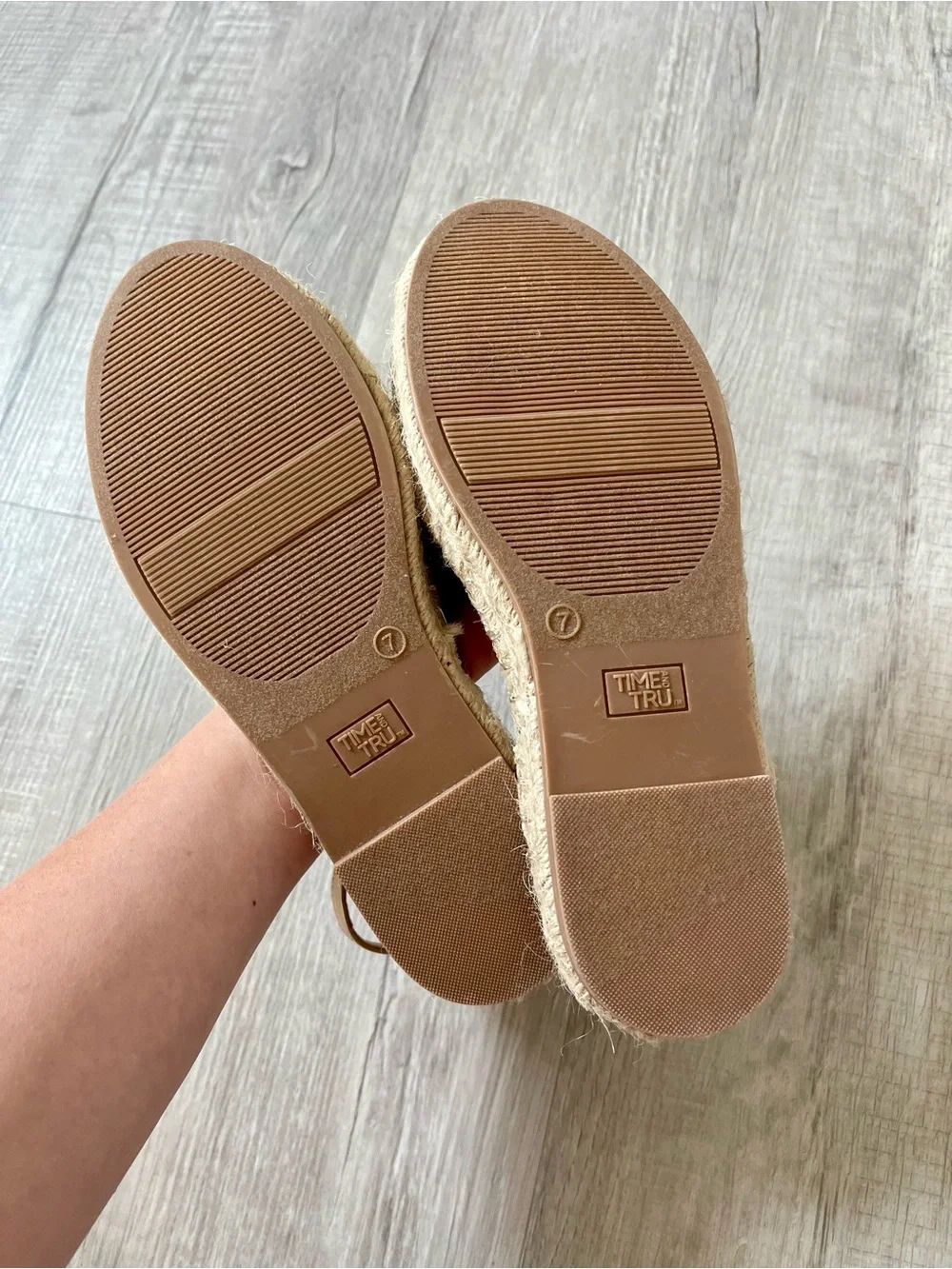 Women’s Tan Espadrille Ankle-Strap Flats